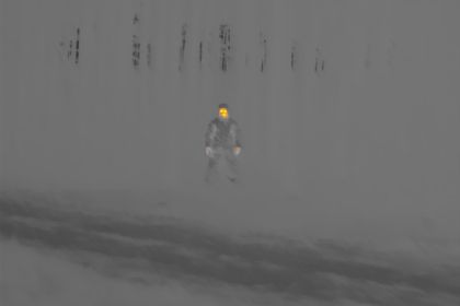 Individual winter camouflage suit